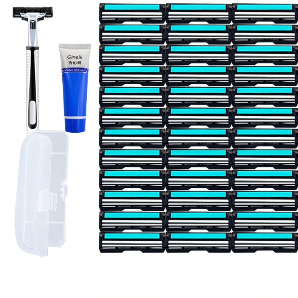 Men'S Grooming Hair Removal - Double Layer Manual Shaver For Dongqi