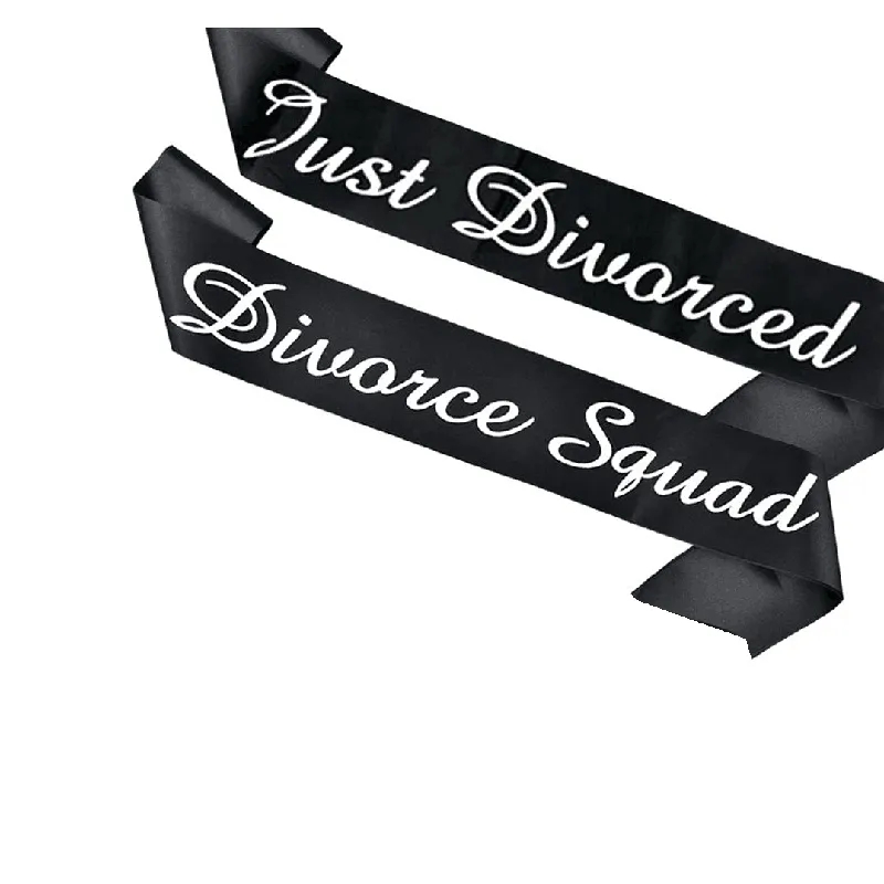 Men'S Grooming Wedding Day - Just Divorced Divorce Squad Sash Divorced
