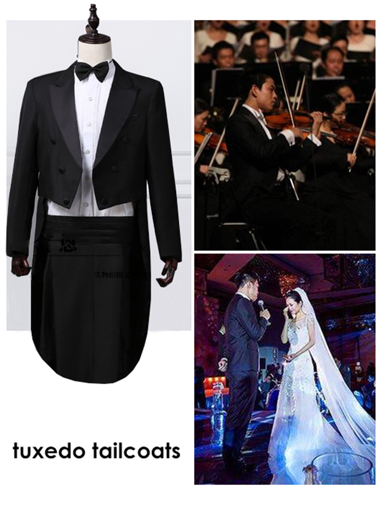 Men Grooming Outfit - Tuxedo Đầm Tailcoat Nam Cổ Điển