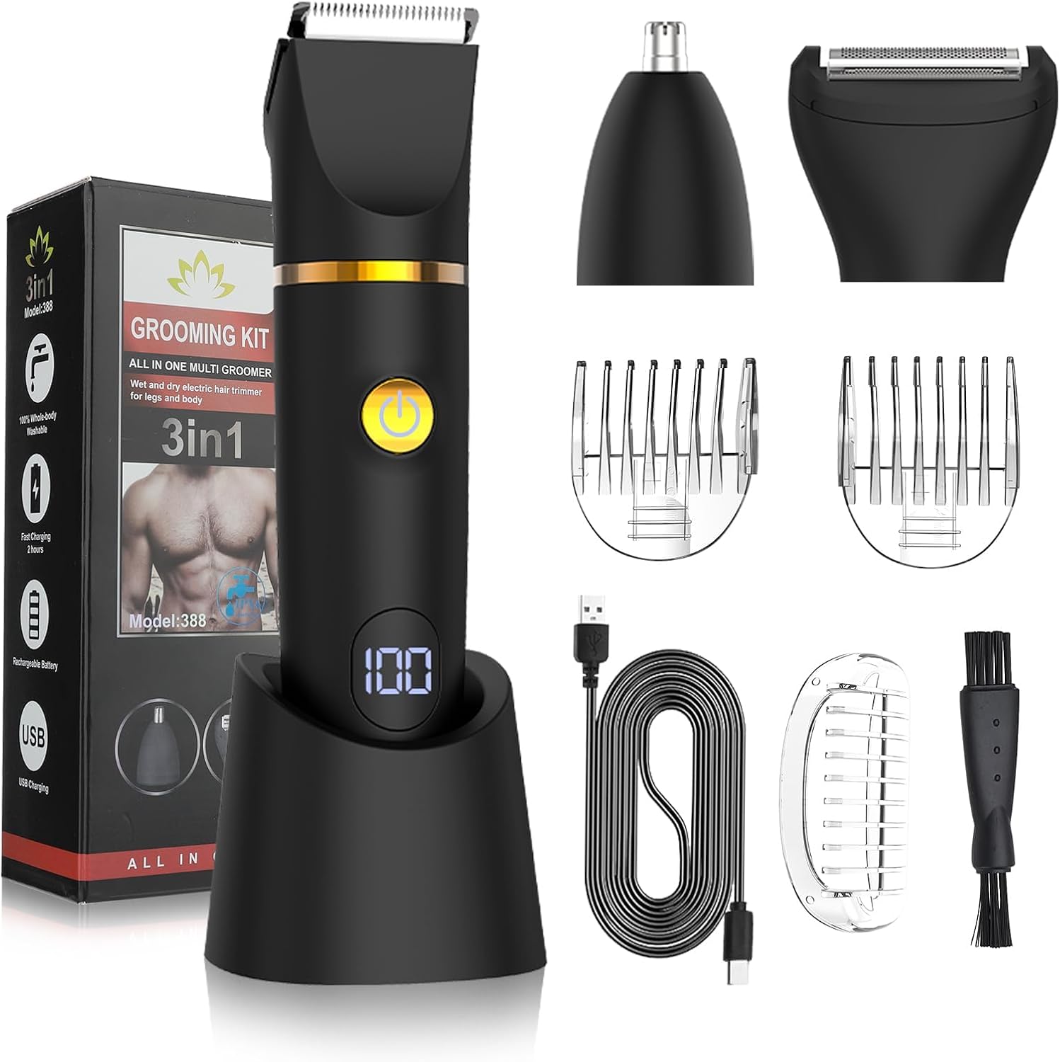 Body Trimmer for Men Woman, 3  - đánh giá và giá Men'S Grooming Hair Removal