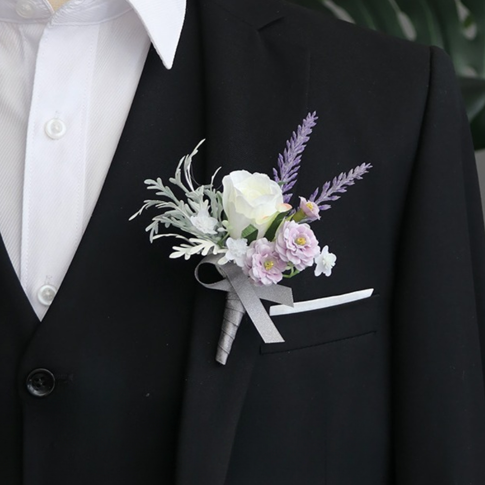 Groom Boutonniere Wedding Deco - đánh giá và giá Men'S Grooming For Marriage