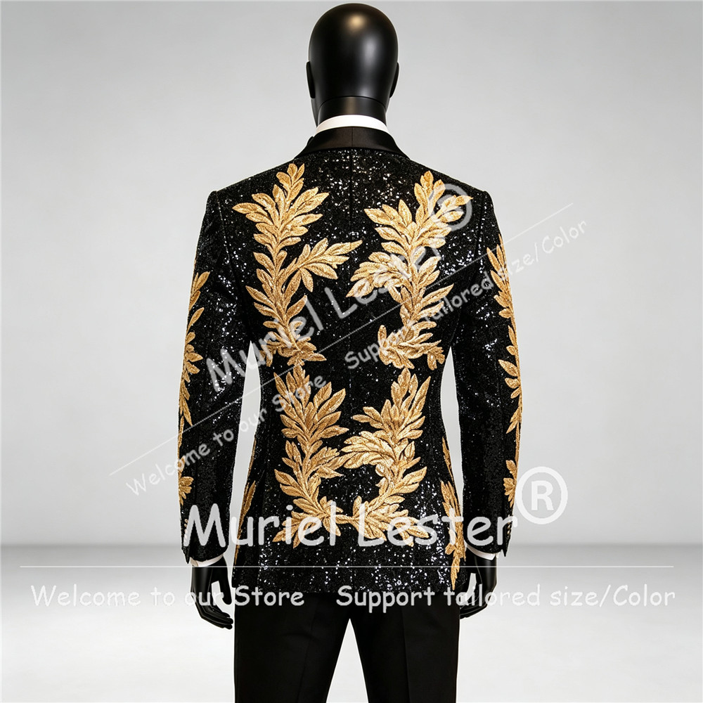 Sparkling Sequin Men's Tuxedo  - đánh giá và giá Men Grooming Outfit