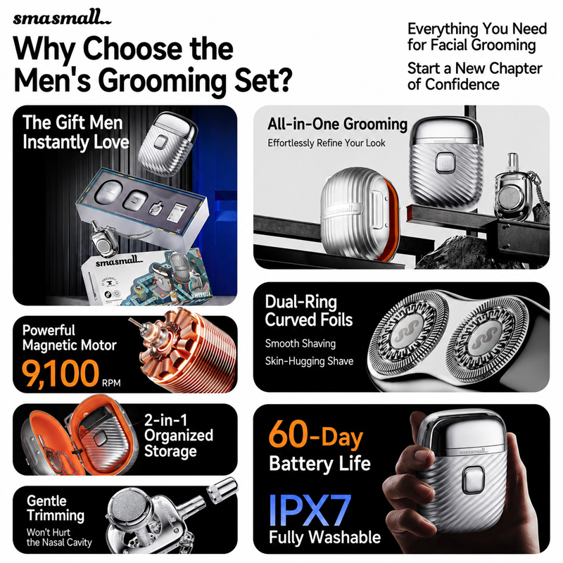SMASMALL Matebox 3 in 1 Mini E - đánh giá và giá Men'S Grooming Gift Box
