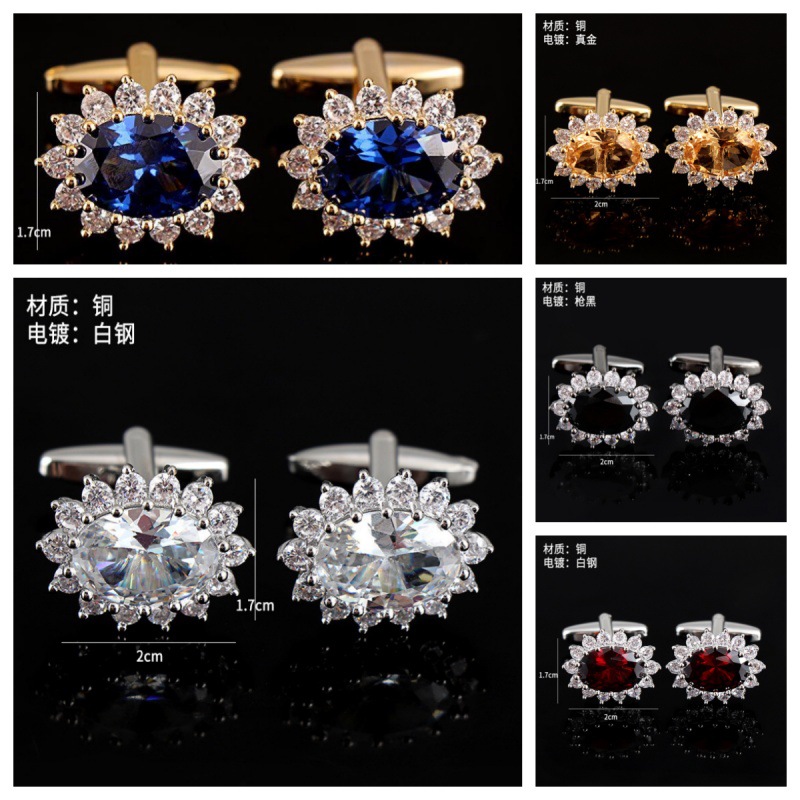 Luxury Large Crystal Cufflinks - đánh giá và giá Men'S Grooming Gift Box