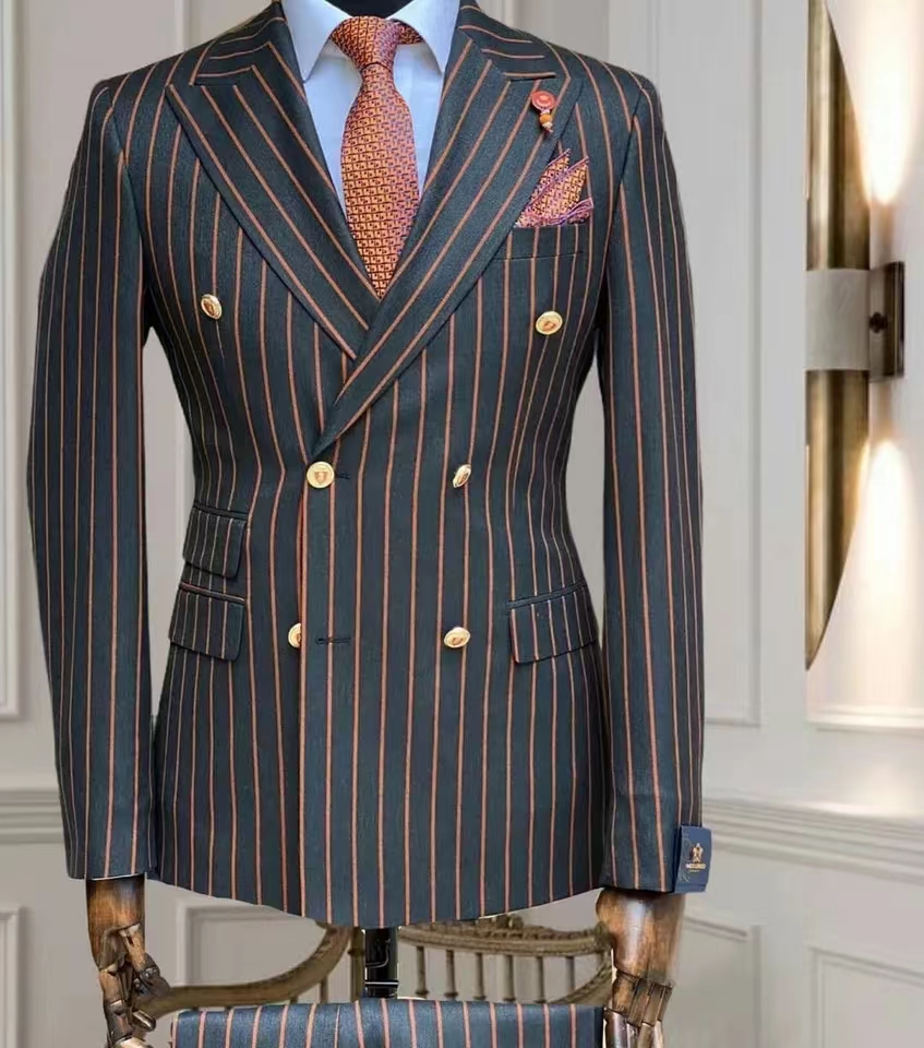 Allingentle Men's Suits Stripe - đánh giá và giá Men Grooming Outfit