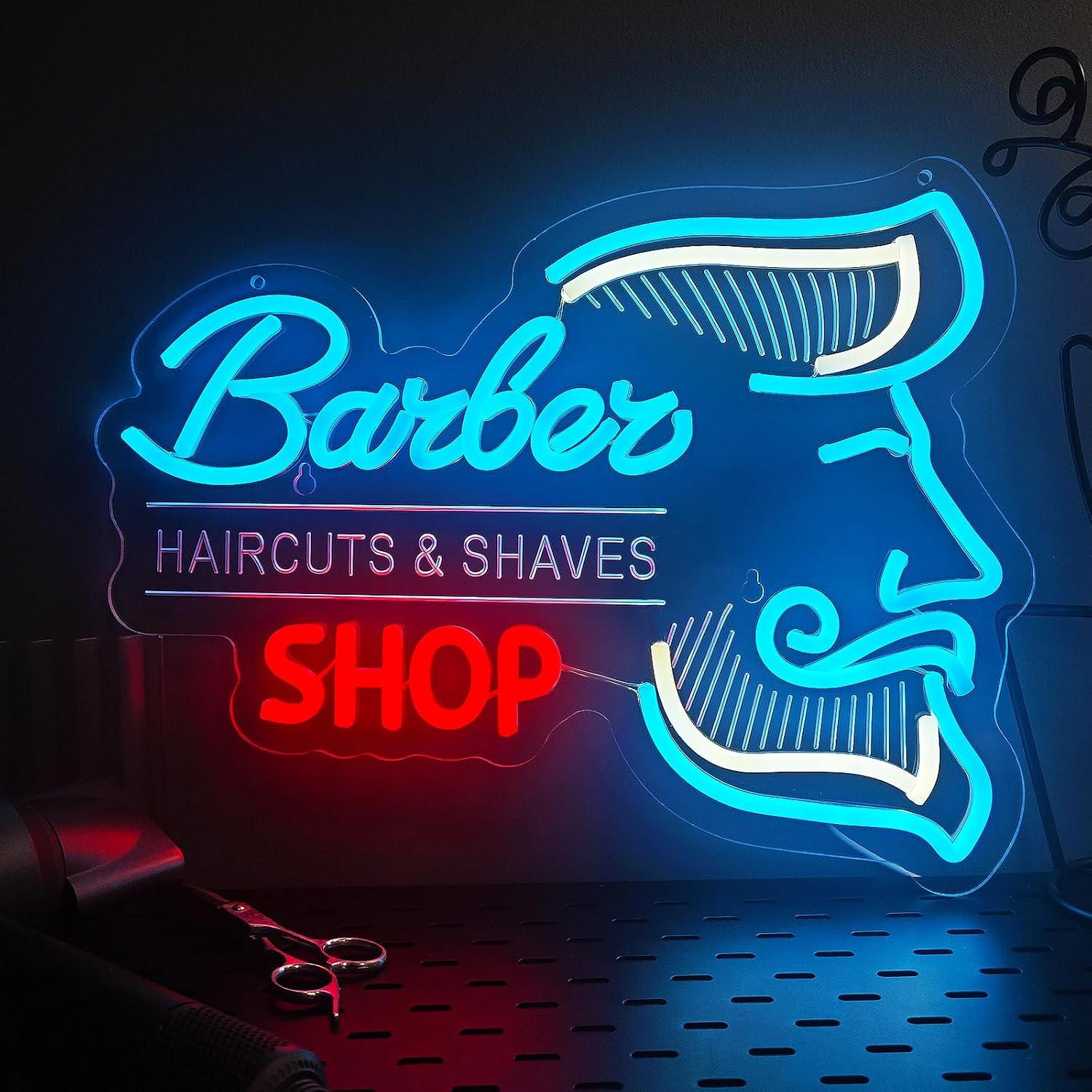 Barber Shop Neon Sign USB Dimm - đánh giá và giá Men'S Grooming Dc