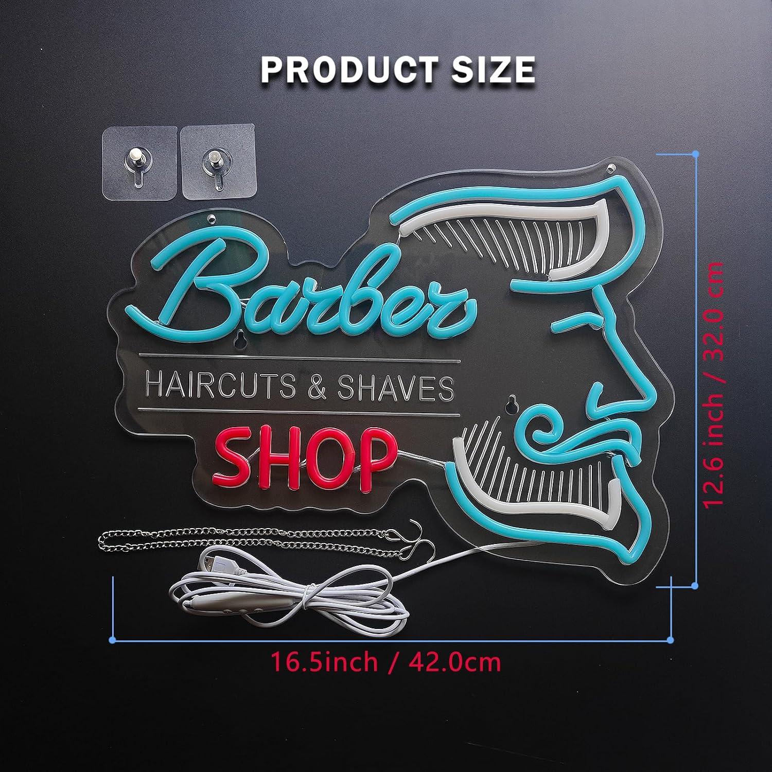 Barber Shop Neon Sign USB Dimm - đánh giá và giá Men'S Grooming Dc