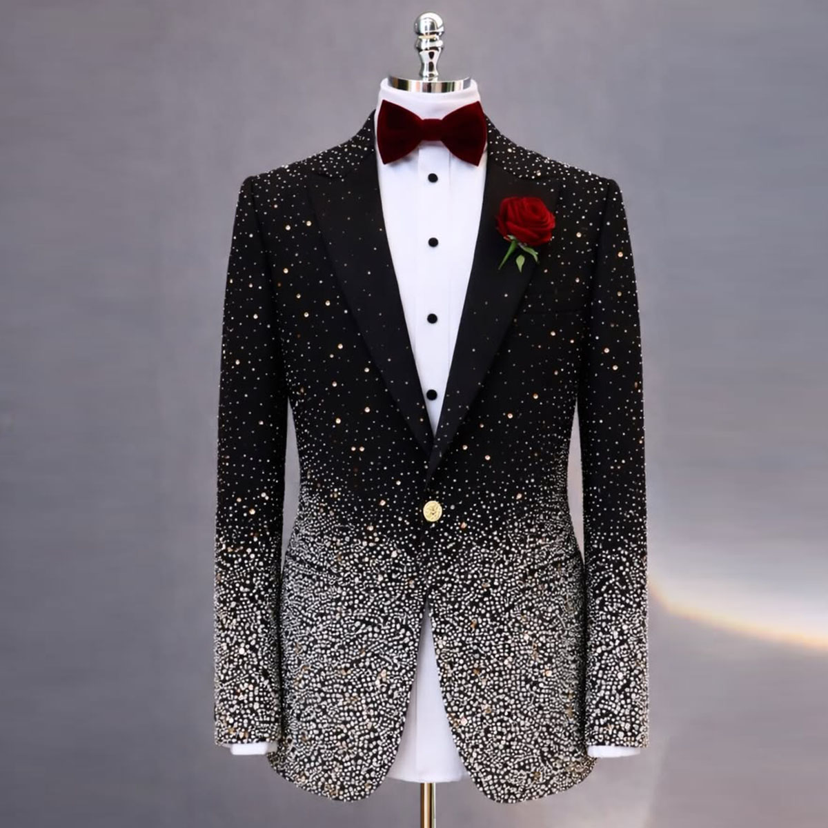 Handsome Rhinestone Diamond Me - đánh giá và giá Men Grooming Outfit