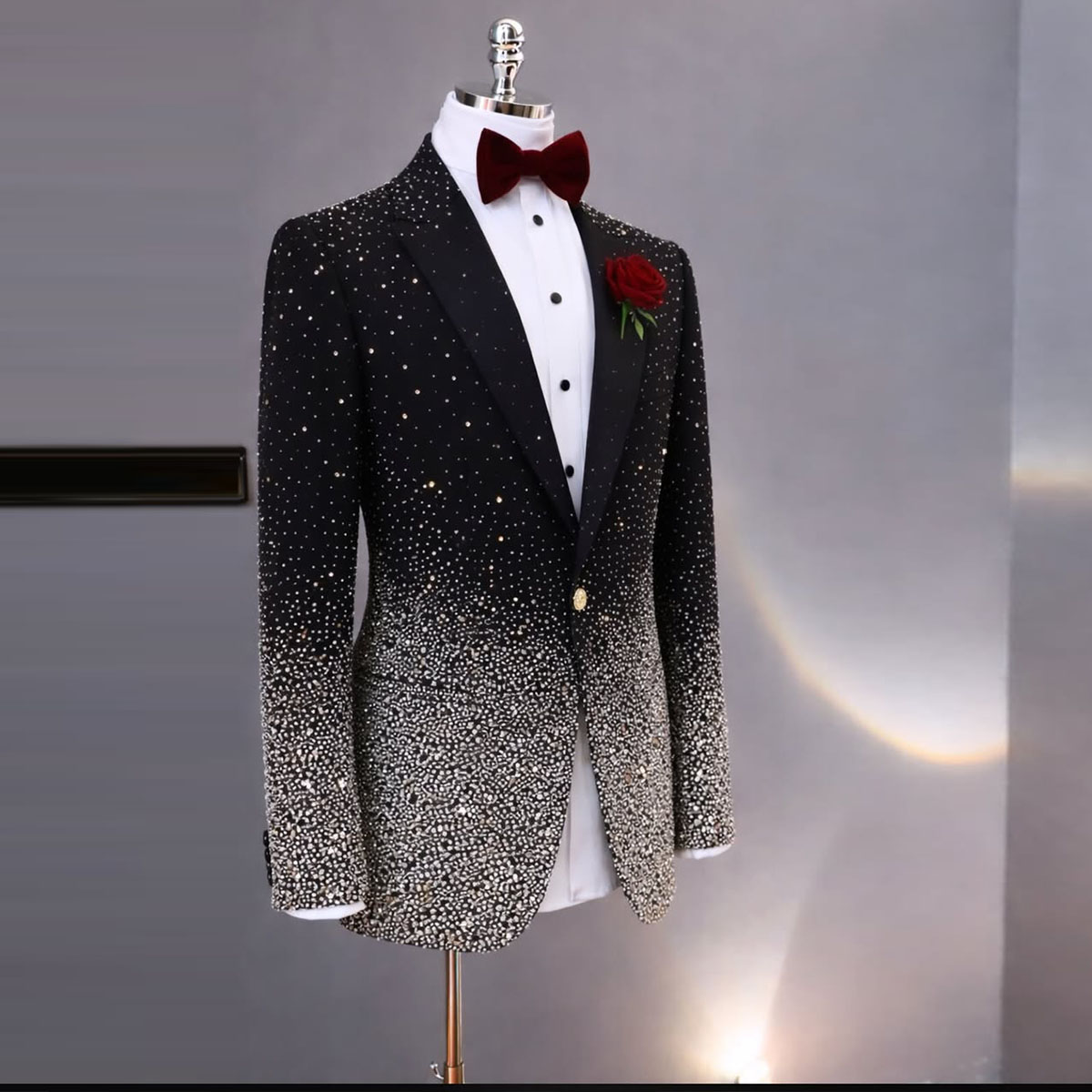 Handsome Rhinestone Diamond Me - đánh giá và giá Men Grooming Outfit